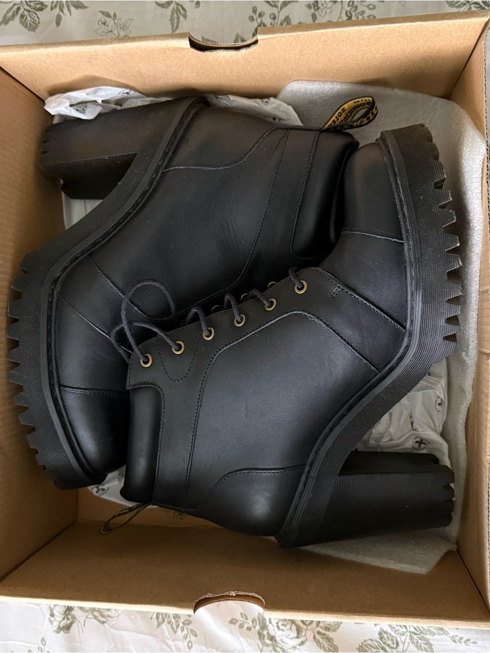 Dr. Martens Averil Lace-Up Chunky Heel Boots